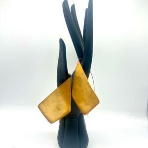 New Huge Sculptural Brass Kite Earrings - Roost Collection - Wholesale Price!